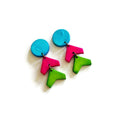 Abstract Neon Statement Jewelry Set Handmade - Velora Luxury Fashion