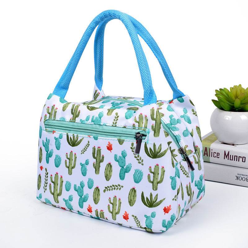 Portable Oxford Printed Insulated Tote Lunch Bag - Velora
