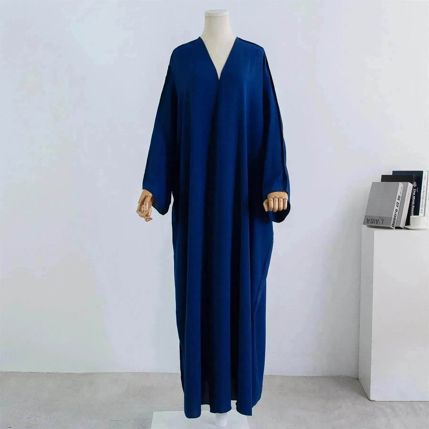 Acrylic Casual Cardigan Plus Size Robe Abaya Dress for Arab Dubai Turkey Middle East Women - Velora