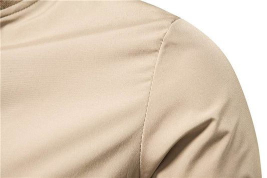 Men's Striped Zip-up Jacket With Pockets Fashion Casual Outerwear Sports Baseball Clothing Spring And Fall - Velora