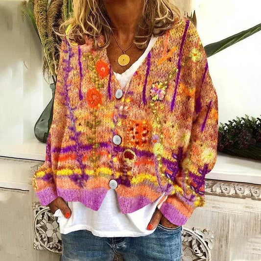 Printed Women's Sweater - Velora