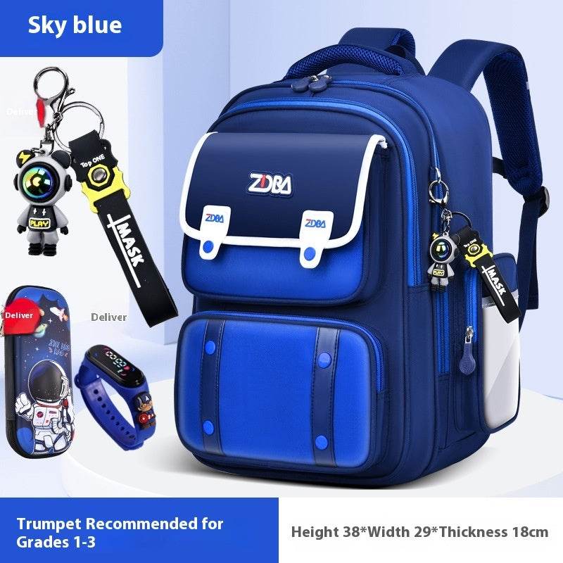 Elementary School Spine Protection Backpack Water resistant School bag - Velora