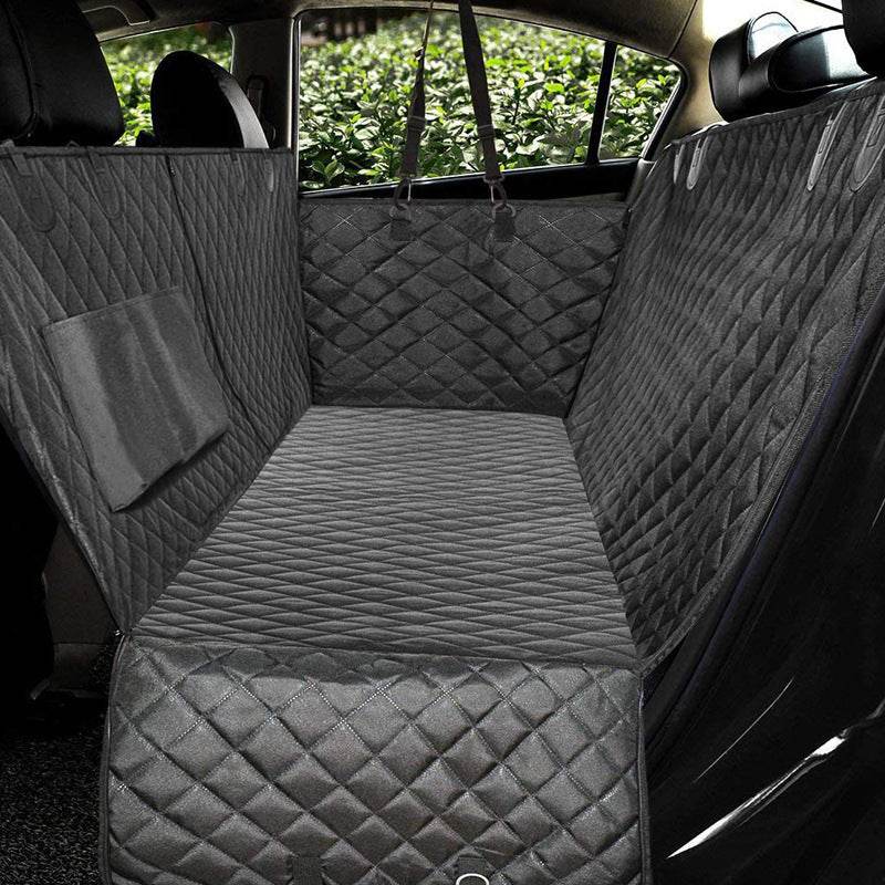 Dog Car Seat Cover View Mesh Pet Carrier Hammock Safety Protector Car Rear Back Seat Mat With Zipper And Pocket For Travel - Velora