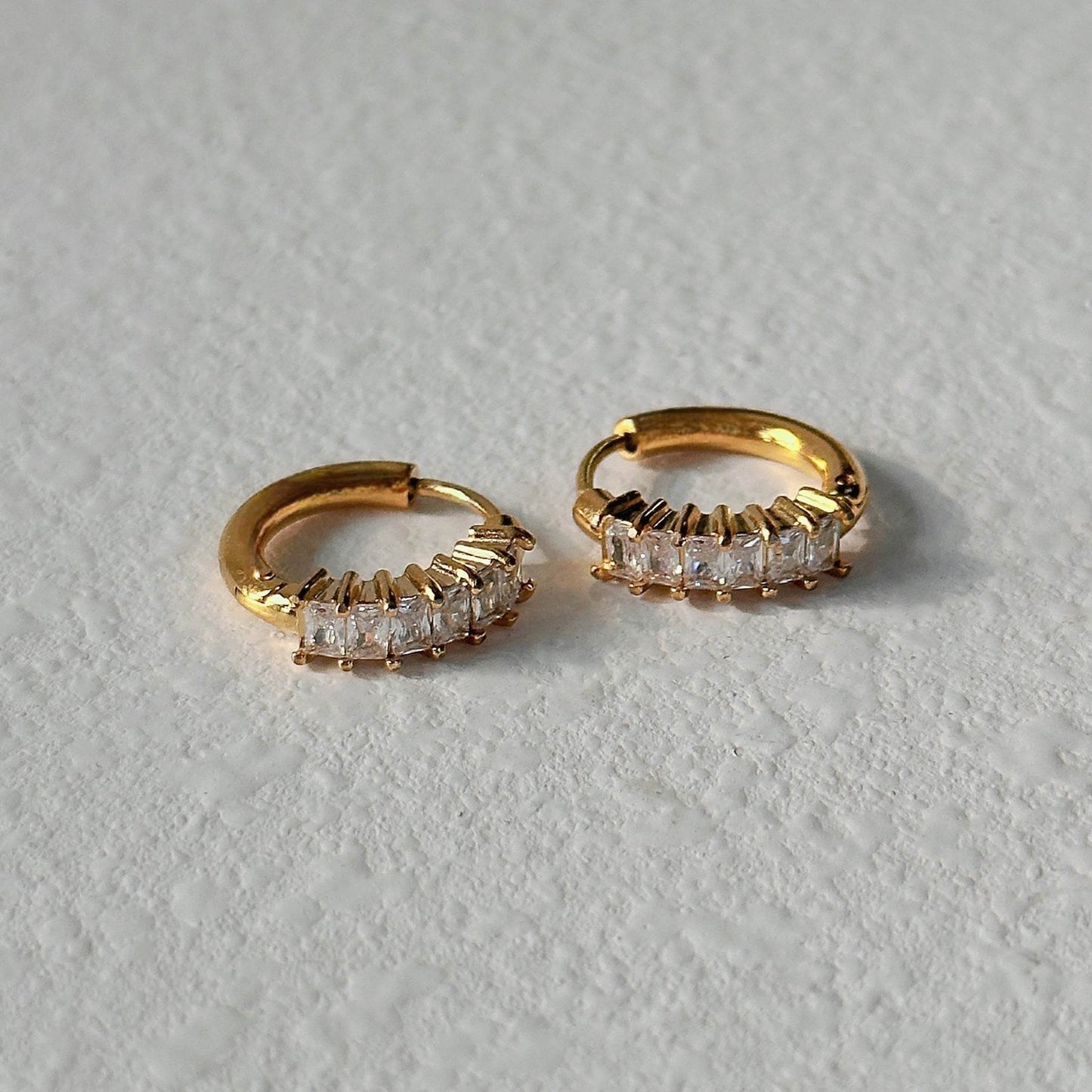 Fashionable INS Retro Titanium Steel Minimalist Small Zircon Earrings Ear Accessories For Her - Velora