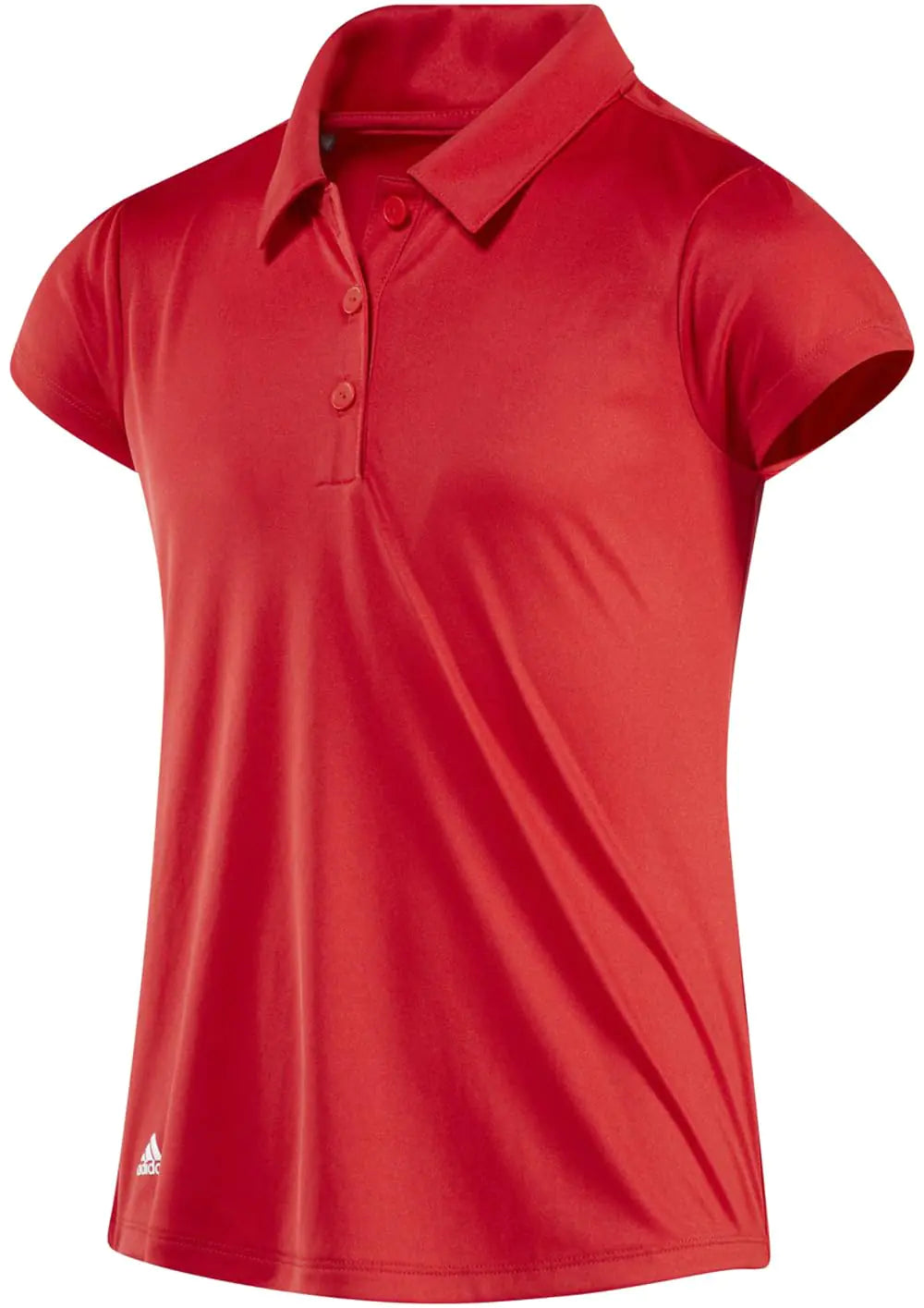 adidas Golf Girls Performance Polo Shirt Red Large - Velora Luxury Fashion