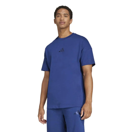adidas Men's All-Season Tee in Navy - Velora Luxury Fashion