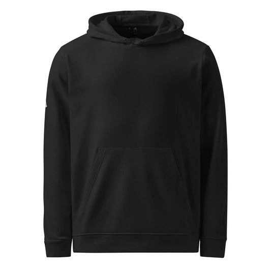 adidas fleece hoodie - glitchy smiley face