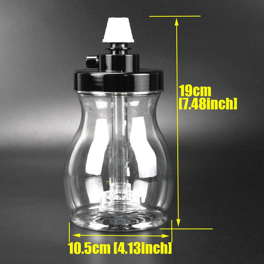 Portable Transparent White Plastic Hookah Full Set Of Accessories - Velora