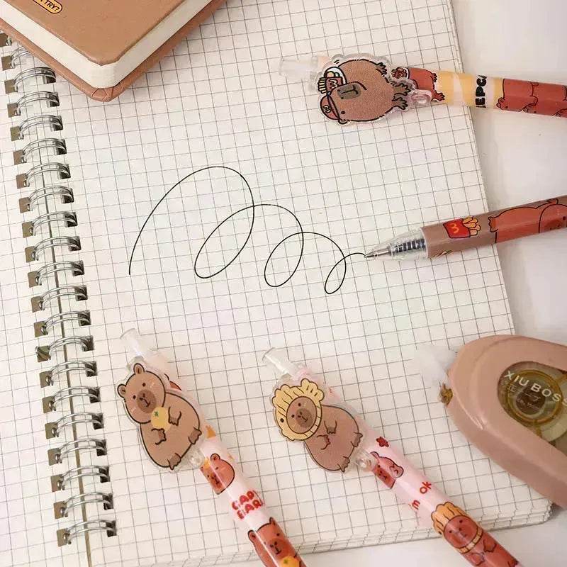 48 Pcs Cartoon Bear Acrylic Paster Pressing Pen School Supplies Gel Pen - Velora