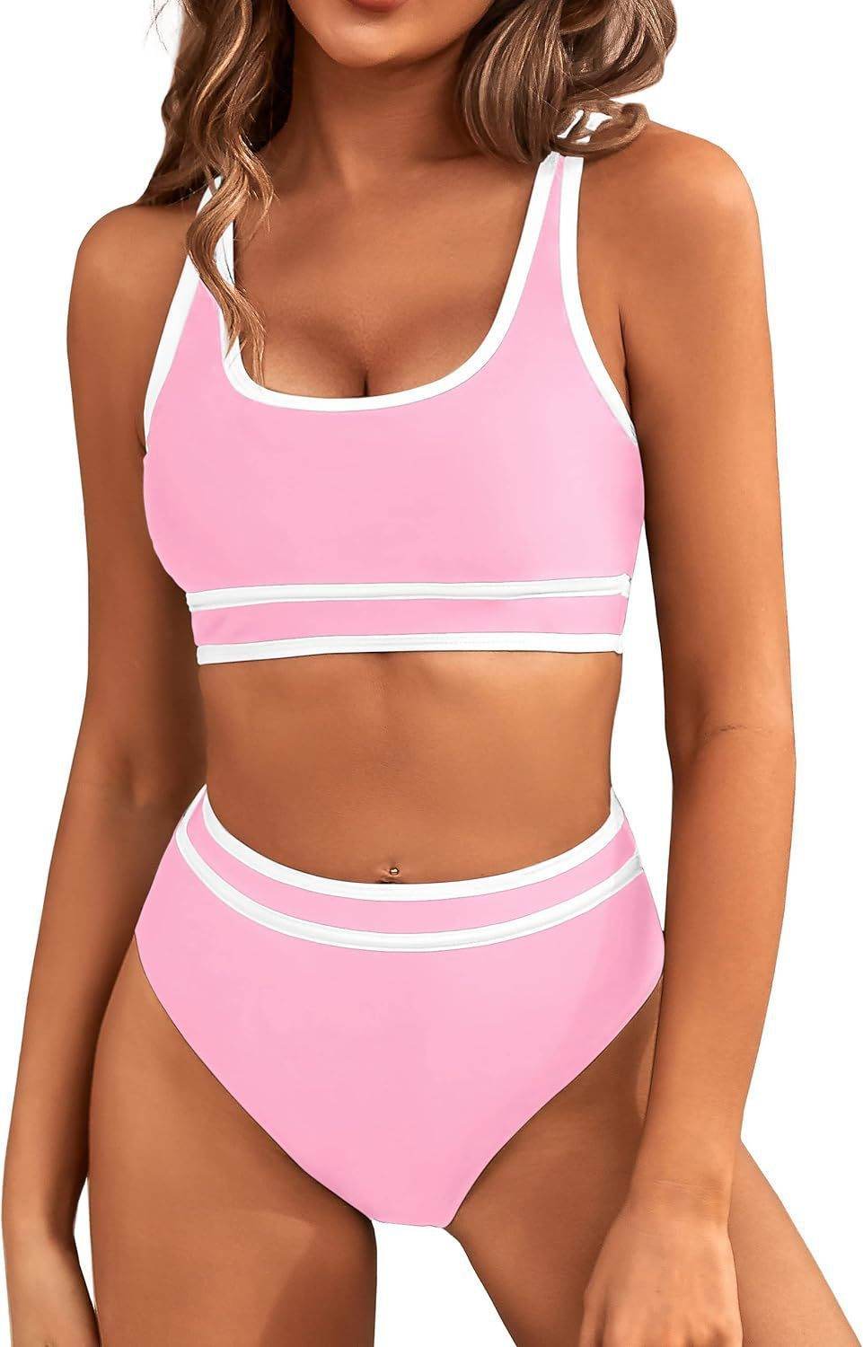 Bikini Tight-fitting Solid Color Swimsuit For Women - Velora
