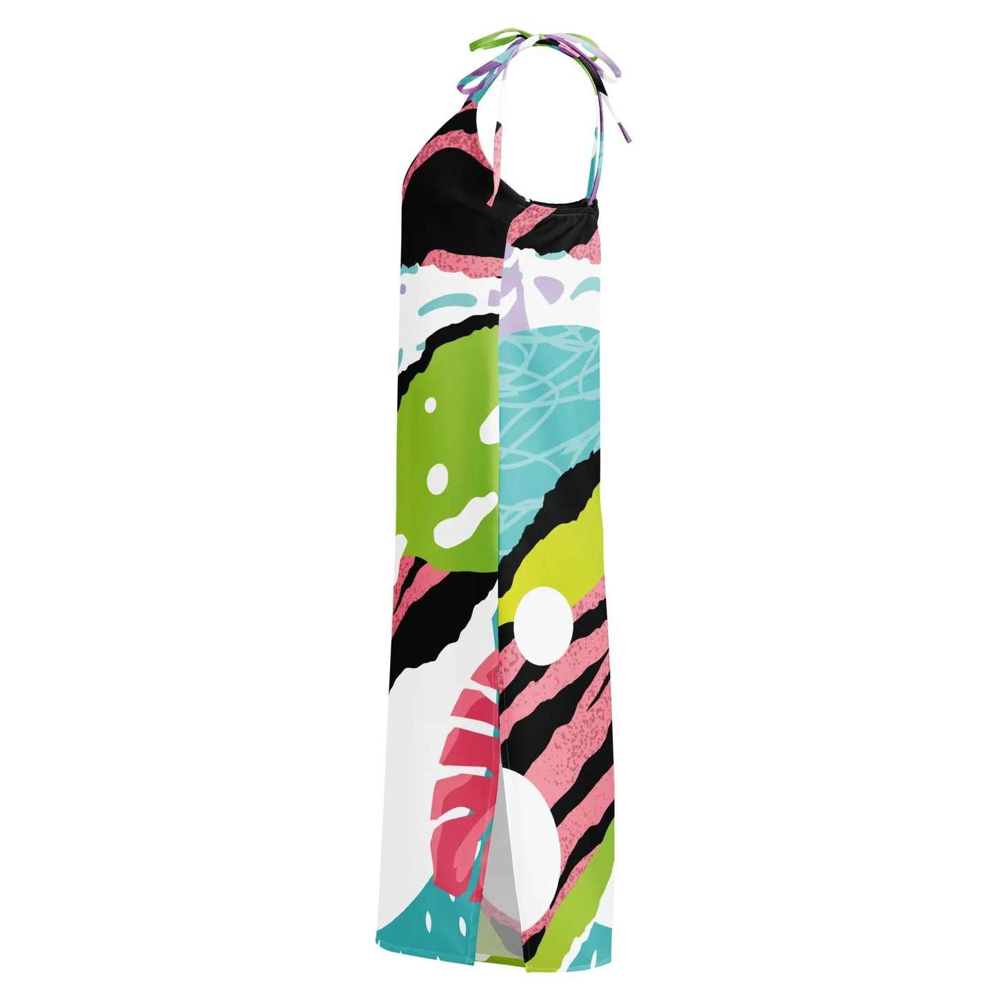 Tie-strap midi dress - Pop-Art Pink