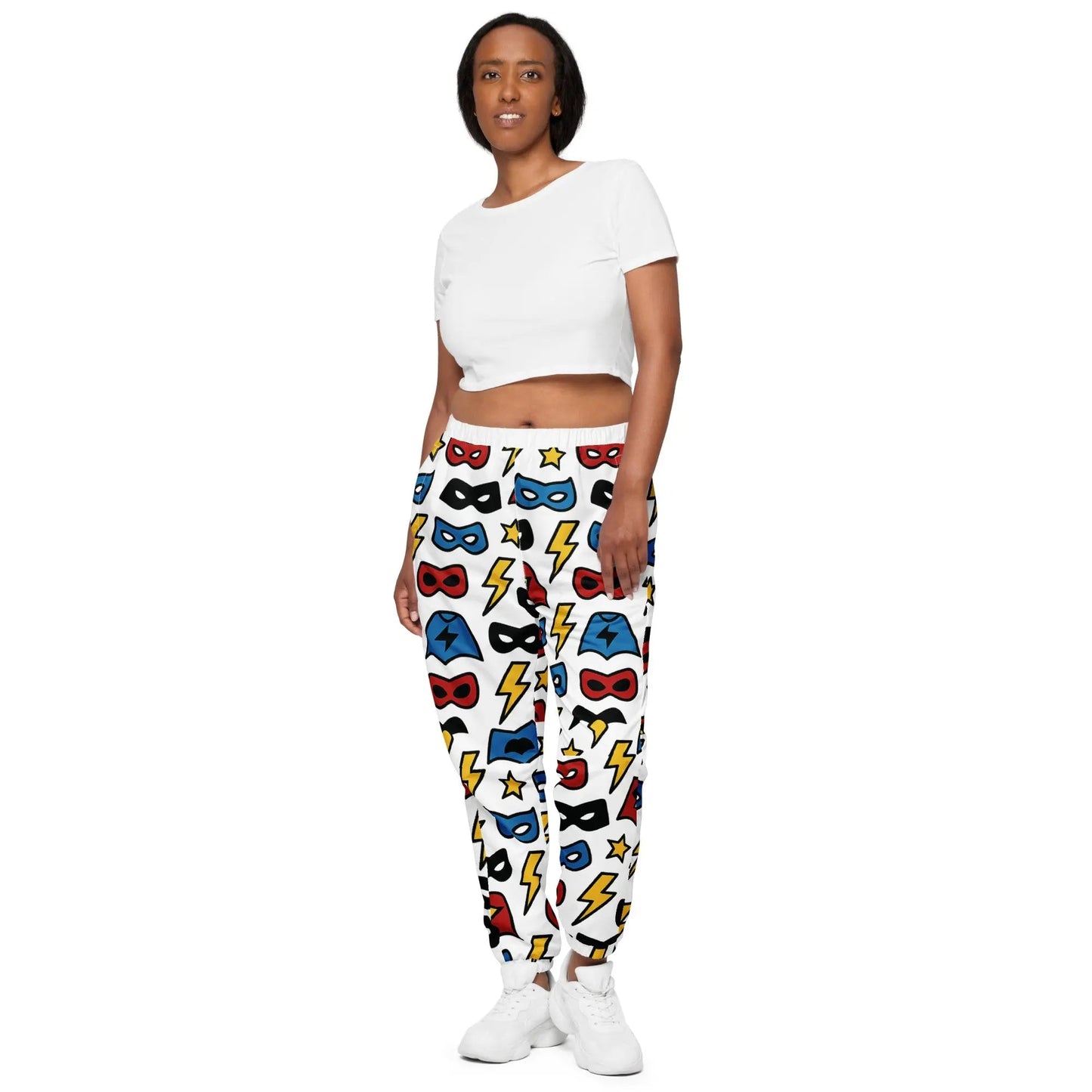 paper peace Unisex track pants - Superhero Symbols