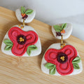 Alma Rosa Jewelry Polymer Clay Flower Earrings - Velora Luxury Fashion