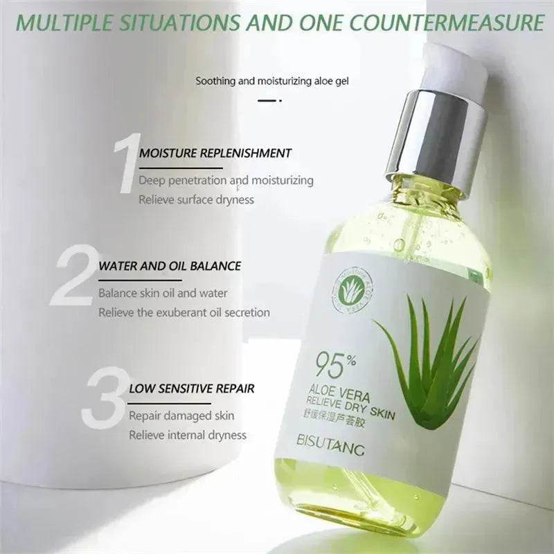 Aloe Gel Moisturizing Lotion Facial Cream Perfectly Plain Moisturizing And Smooth Skin Care Products - Velora
