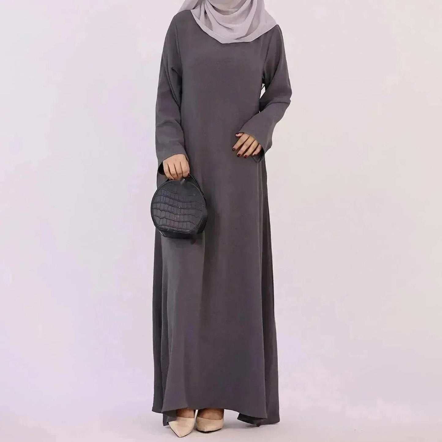 Middle East Dubai Turkey Multi-color Plus Size Women's Dress - Velora
