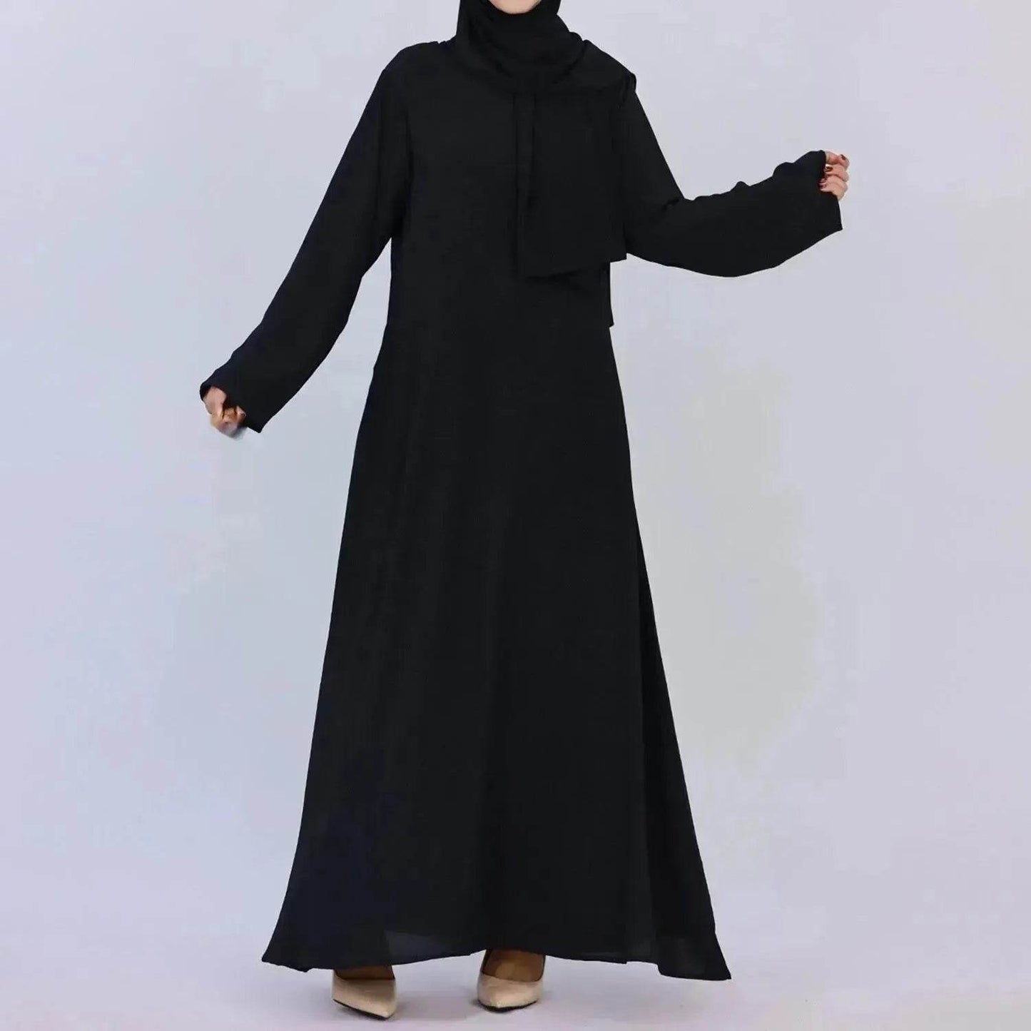 Middle East Dubai Turkey Multi-color Plus Size Women's Dress - Velora