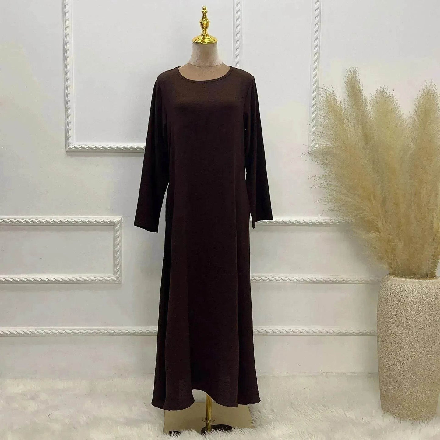 Middle East Dubai Turkey Multi-color Plus Size Women's Dress - Velora