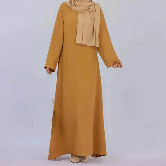Middle East Dubai Turkey Multi-color Plus Size Women's Dress - Velora