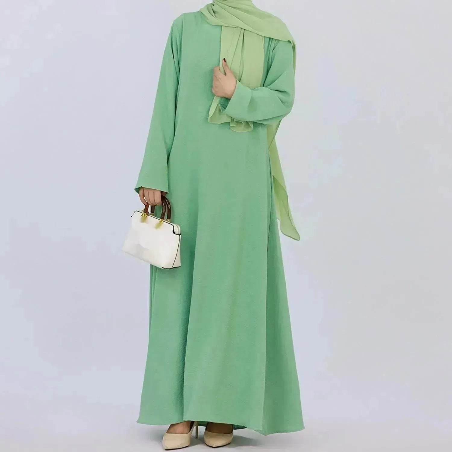 Middle East Dubai Turkey Multi-color Plus Size Women's Dress - Velora