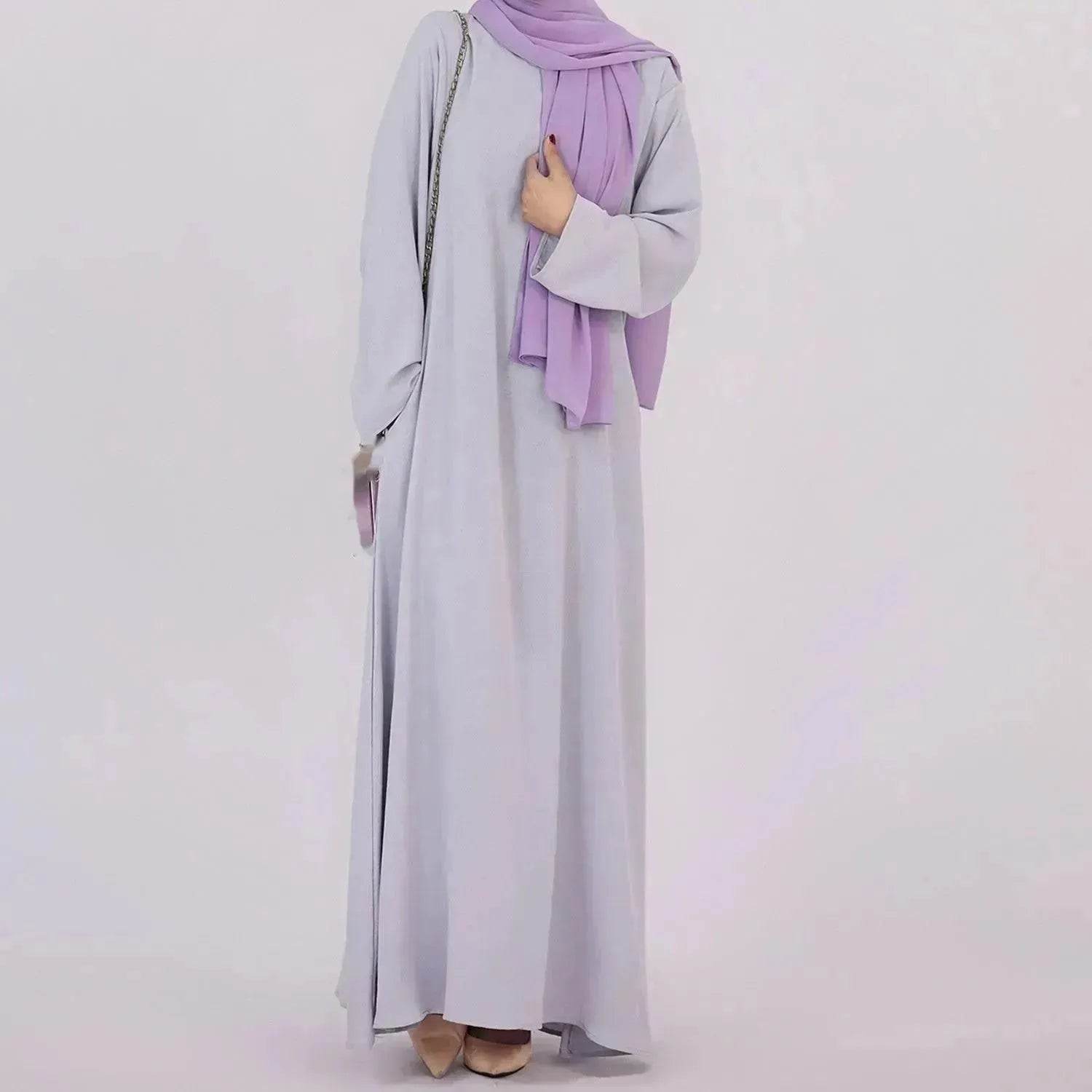 Middle East Dubai Turkey Multi-color Plus Size Women's Dress - Velora