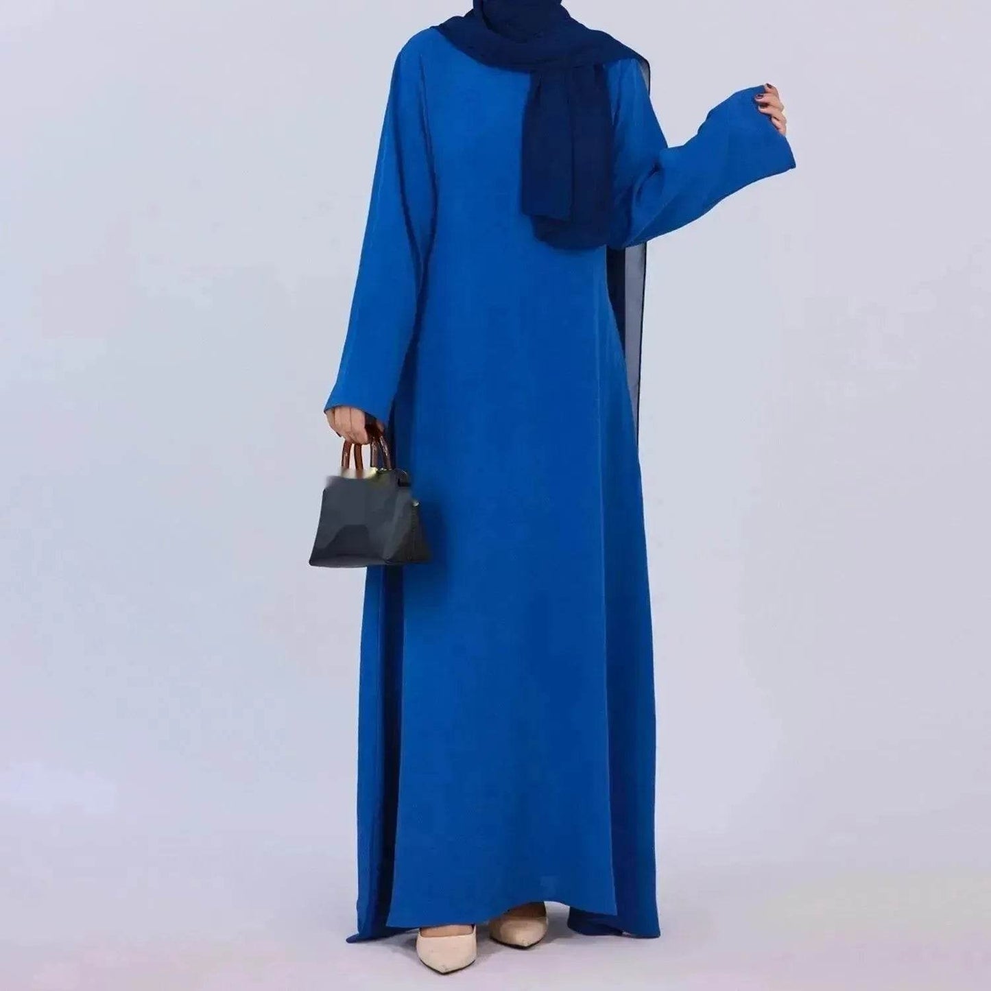 Middle East Dubai Turkey Multi-color Plus Size Women's Dress - Velora