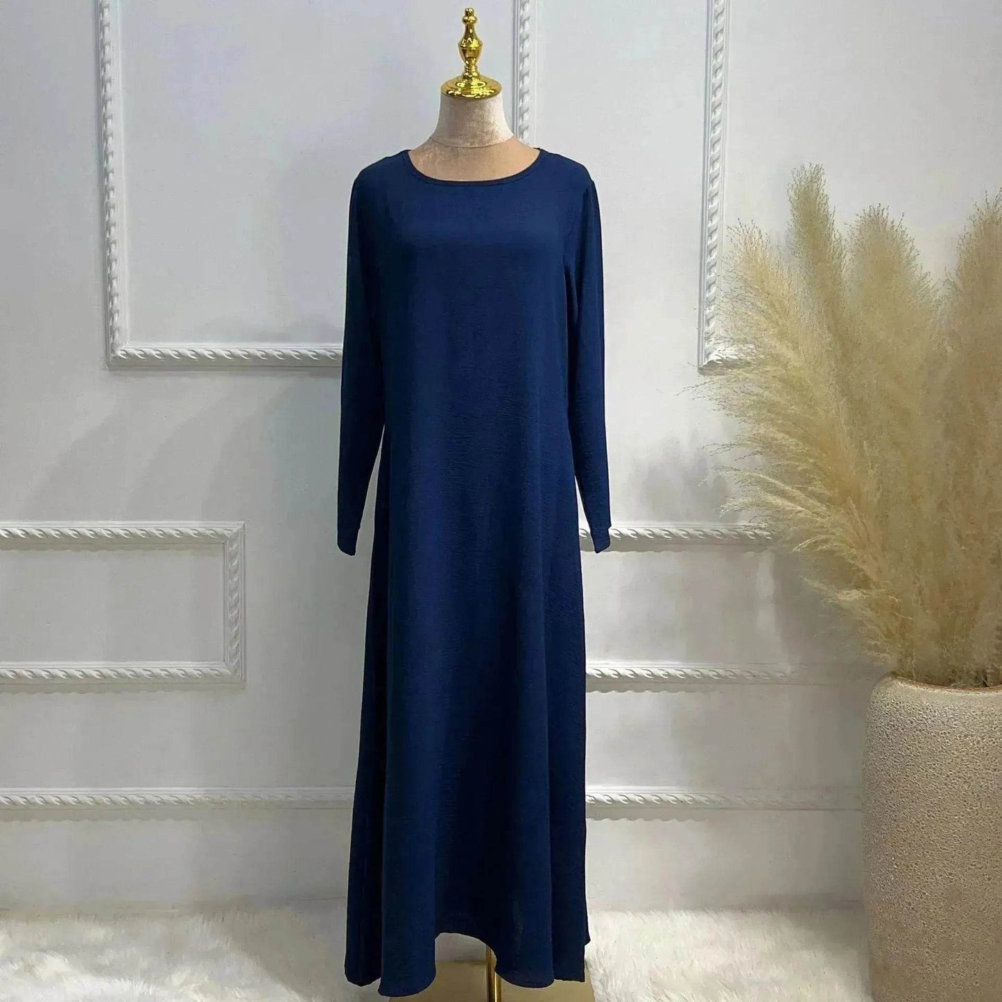 Middle East Dubai Turkey Multi-color Plus Size Women's Dress - Velora