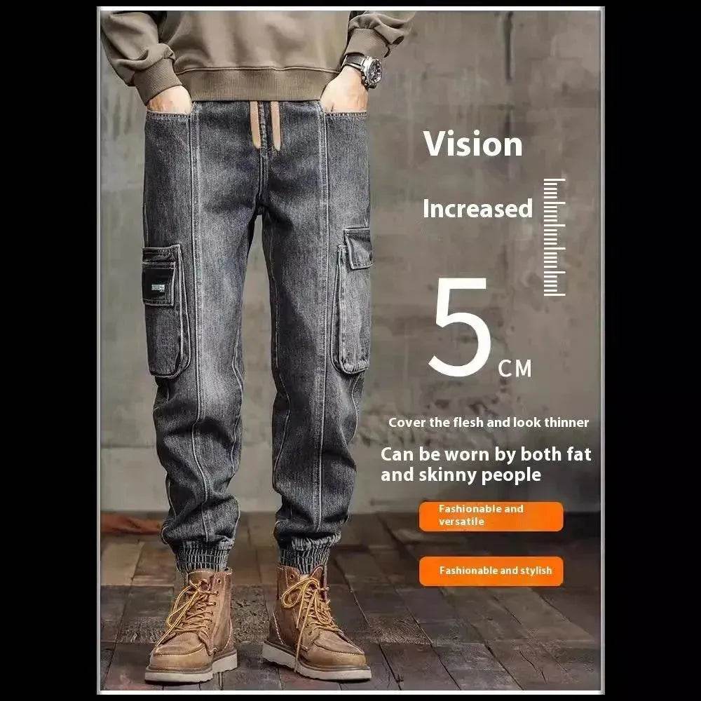 American Retro Ankle-tied Jeans Men - Velora