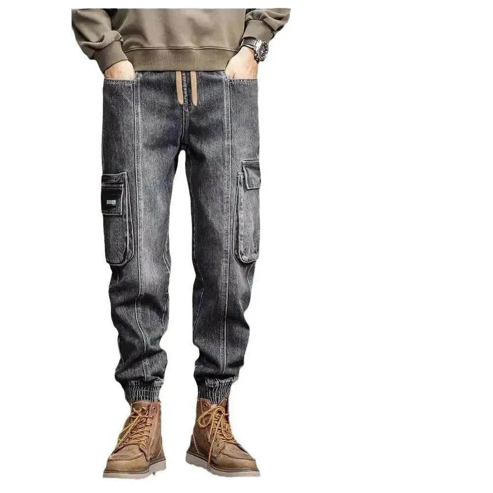American Retro Ankle-tied Jeans Men - Velora