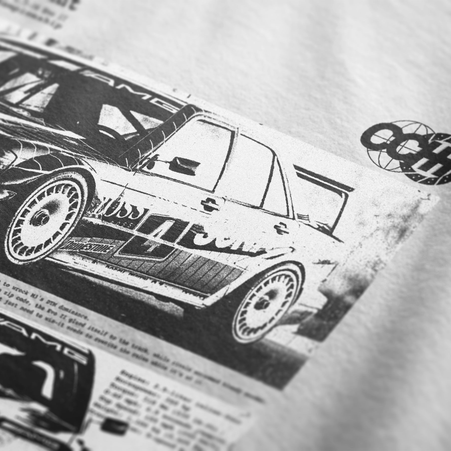 Track Tyrant - 190E Evo II Automotive Apparel TShirt - Velora