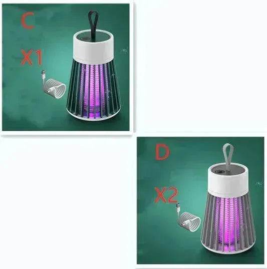 Anti Mosquitoes Portable Electric Mosquito Killer Lamp USB Insect Killer LED Mosquito Trap Bug Zapper Repellent - Velora