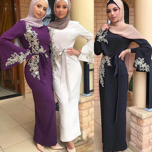 Arab embroidered dress - Velora