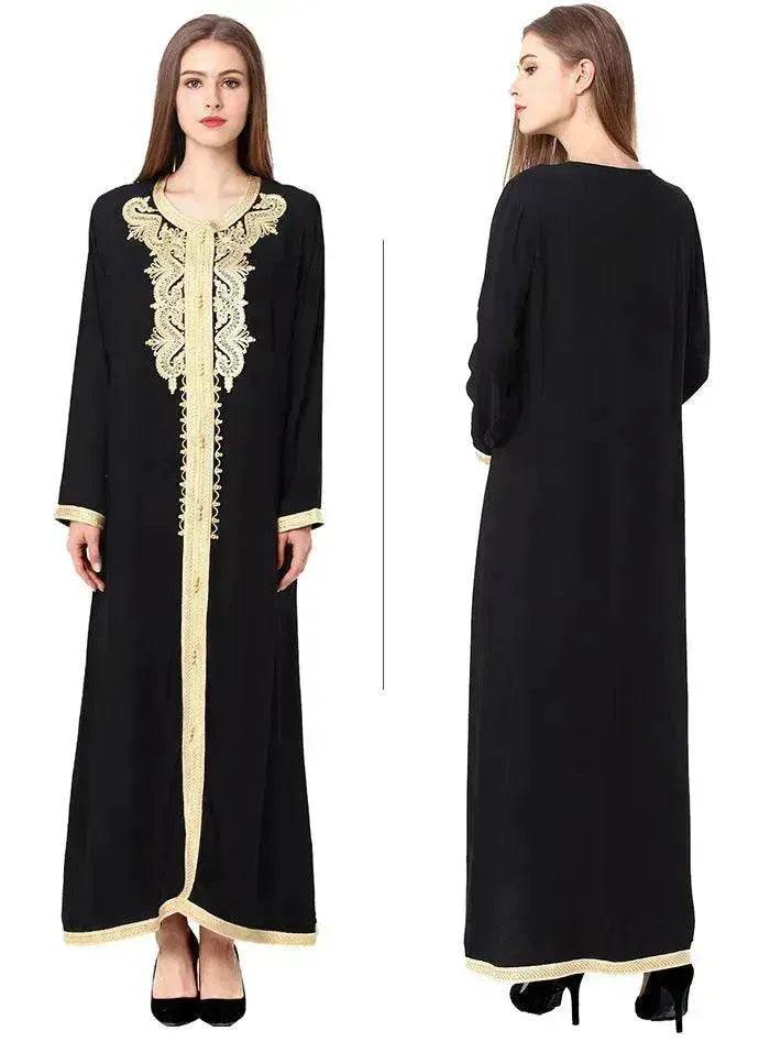 Arab  Embroidered Lace Dress Dress EX-STOCK Canada