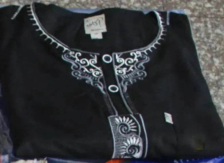 Arab  Men's New Cotton Hemp Embroidery Liturgy Embroidered Hui Men's Suit Two Piece Wholesale