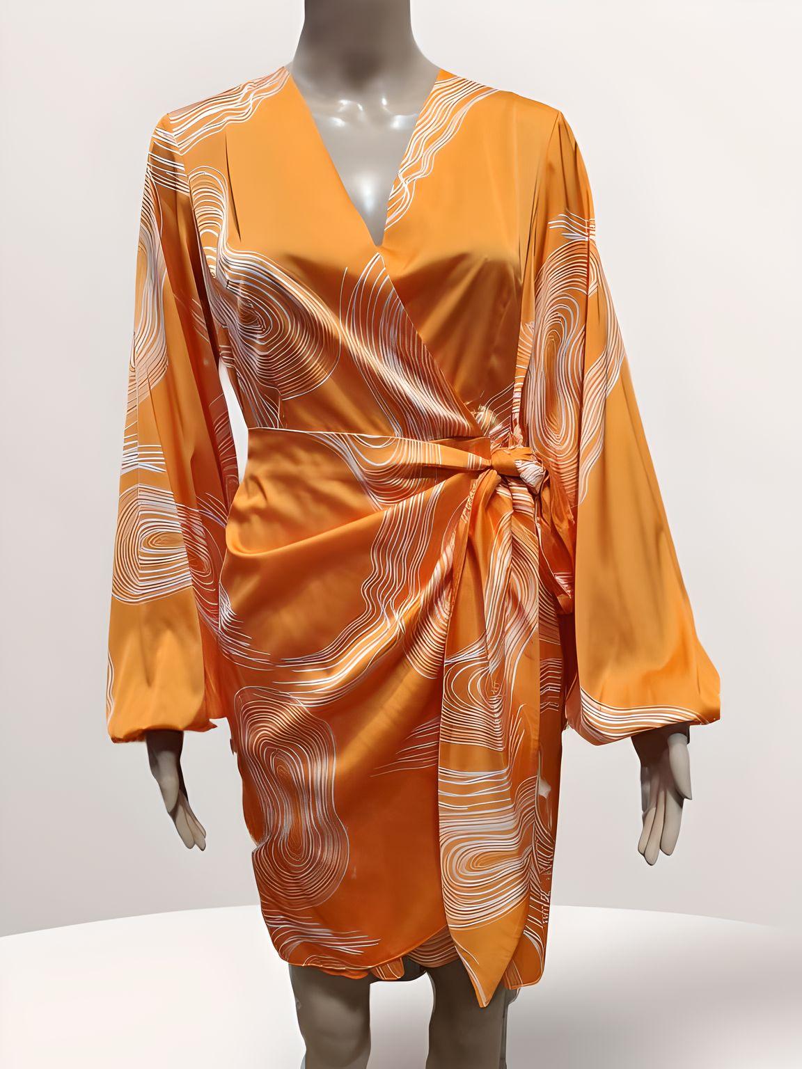 Knee-Length Belt Dress