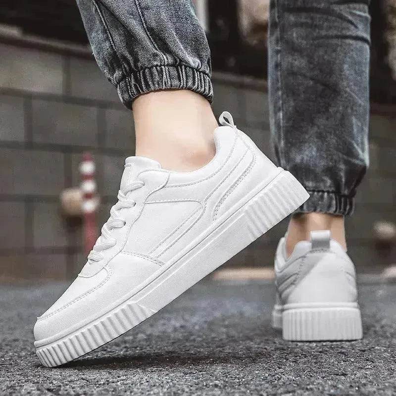 Autumn New Breathable White Shoes For Students Trendy All-Match Platform Sports Casual sneakers for men - Velora