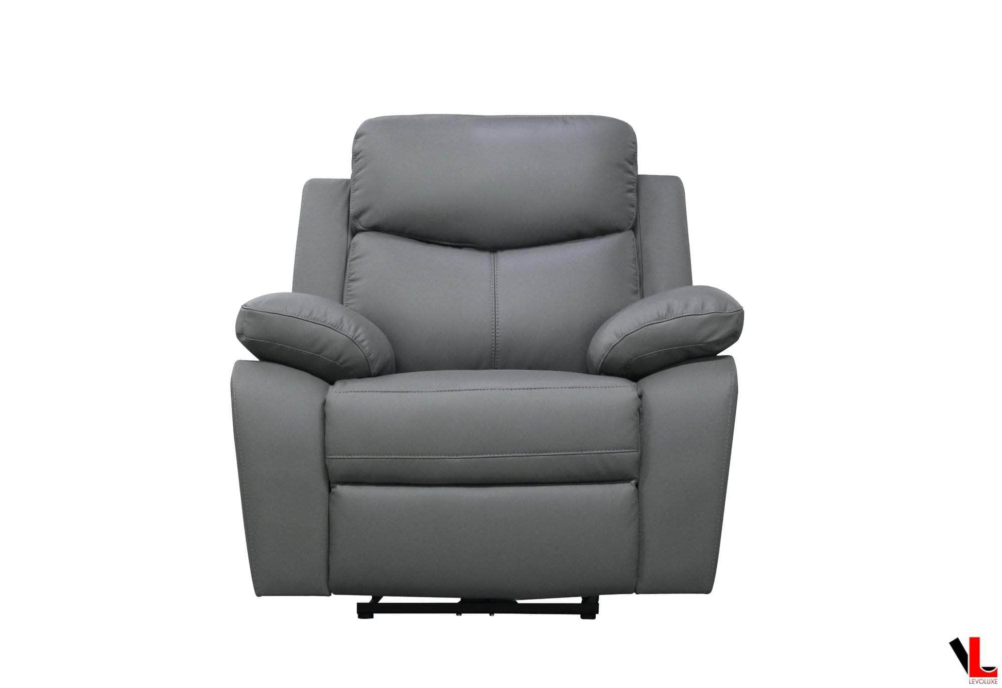 Aveon 38.5" Pillow Top Arm Reclining Chair in Leather Match - Available in 2 Colours - Velora Luxury Fashion