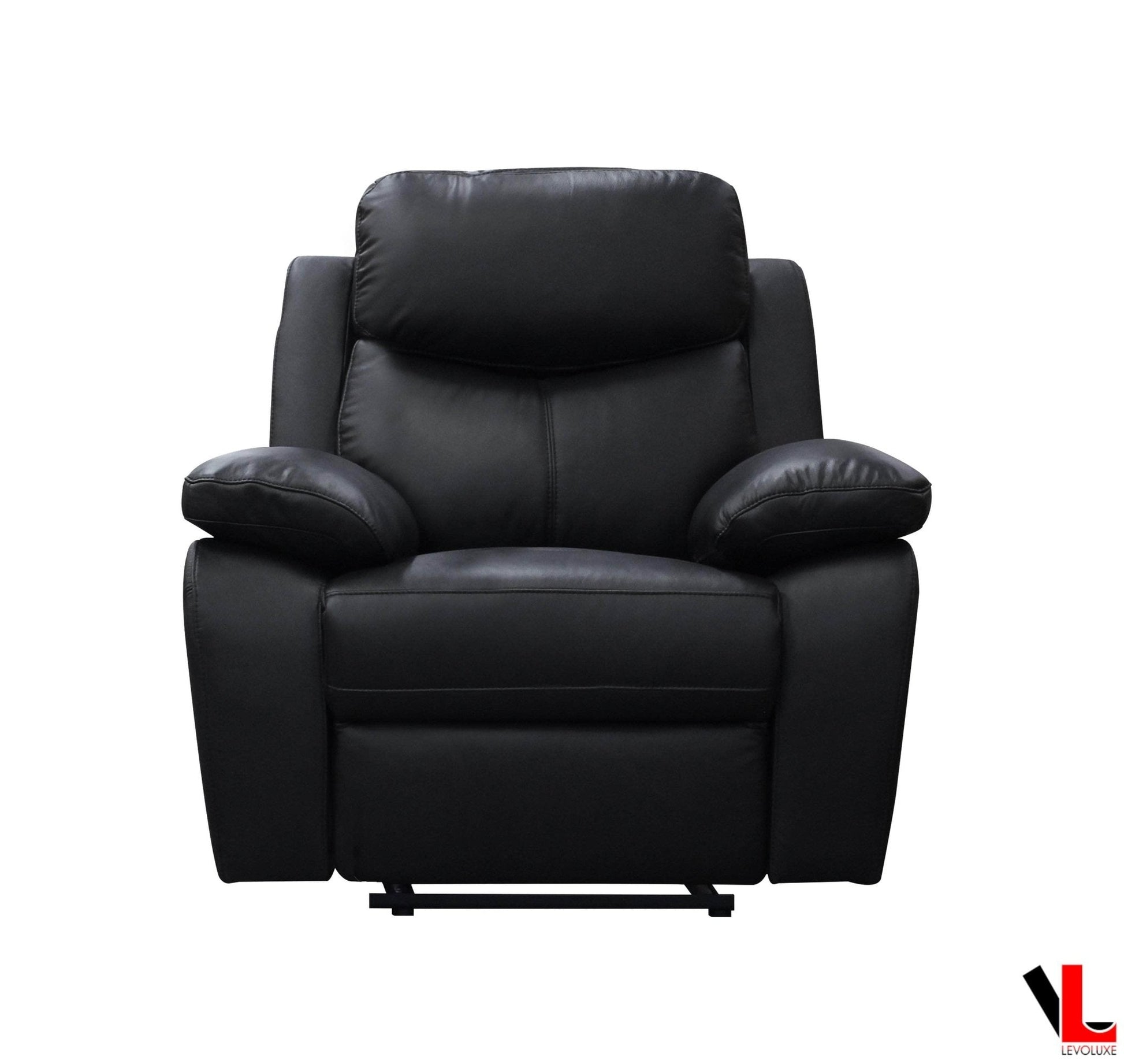 Aveon 38.5" Pillow Top Arm Reclining Chair in Leather Match - Available in 2 Colours - Velora Luxury Fashion