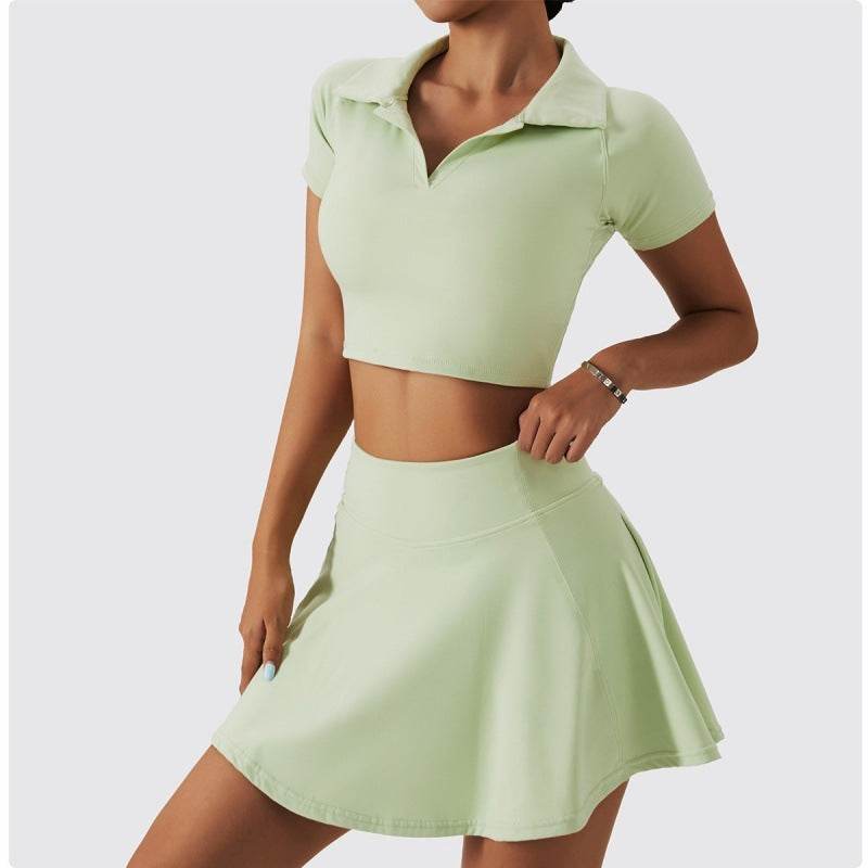 2pcs Tennis Skirt set Sports Skort Workout Exercise Outfit - Velora