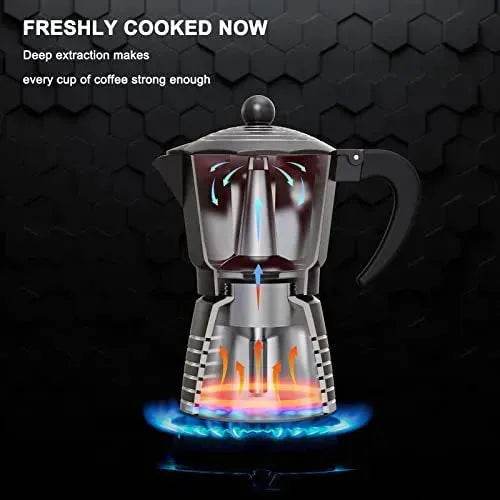 4 in 1 Italian Stovetop Espresso Coffer Maker set - Velora