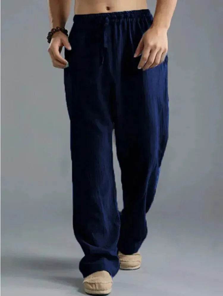 Linen Pants for Men Loose Fit Casual Classic Summer. - Velora