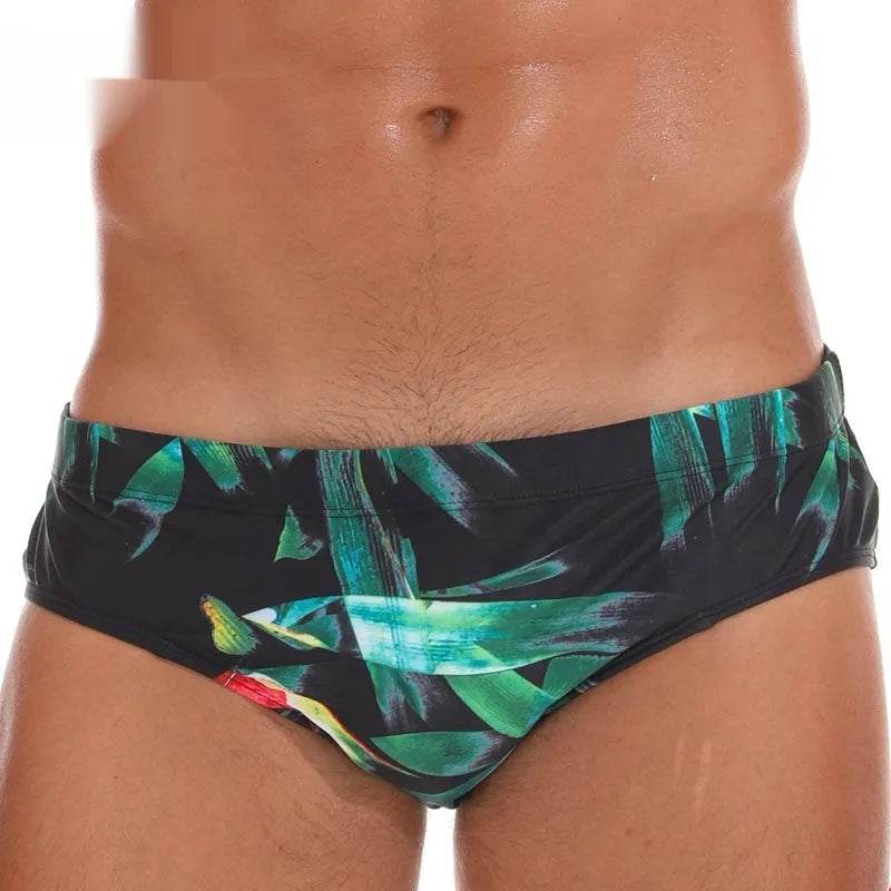 Solid Color Plus Size Swimming Trunks Briefs Shorts underwear - Velora