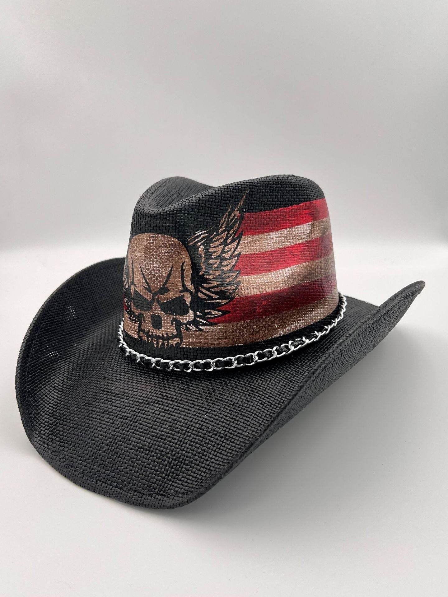 Summer Outdoor Ethnic Style Felt and Straw Cowboy Hat - Velora