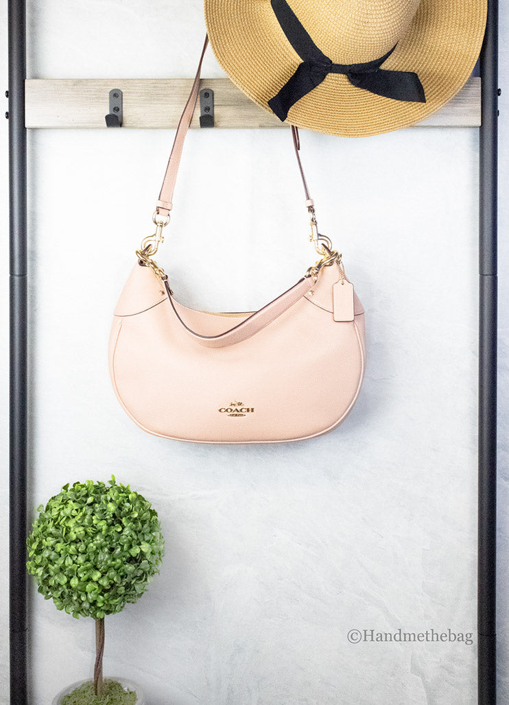 Coach Mara Pebbled Leather Versatile Crossbody Hobo