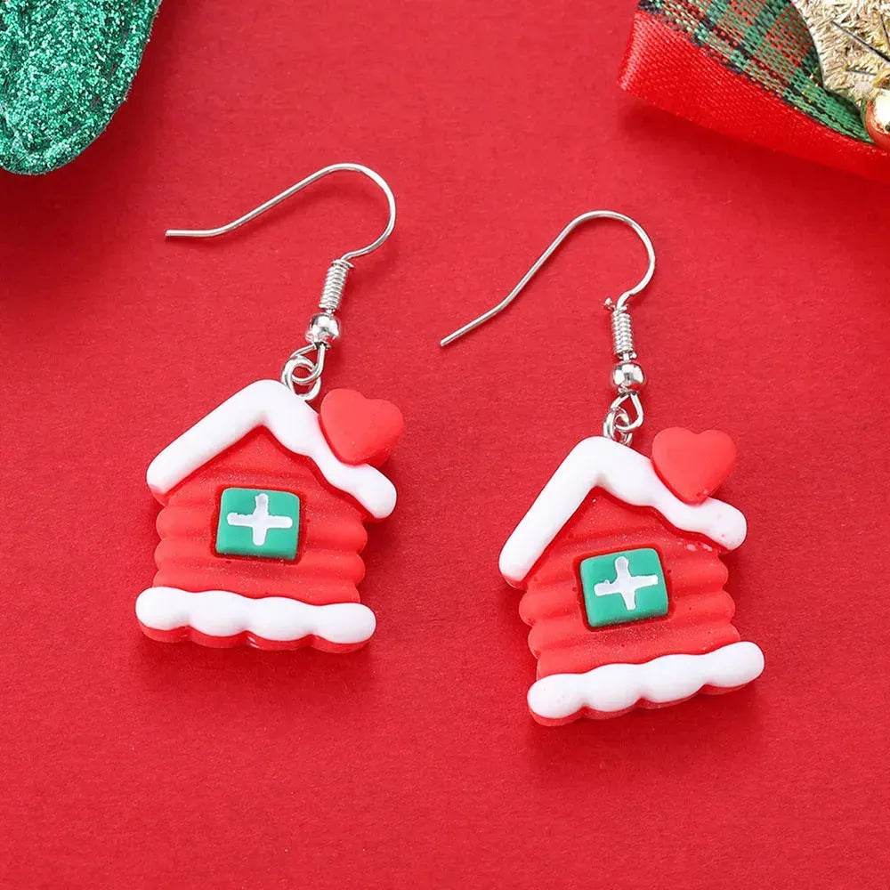 Creative Cartoon Christmas Earrings Fashion - Velora