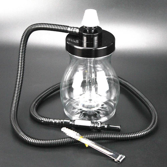 Portable Transparent White Plastic Hookah Full Set Of Accessories - Velora