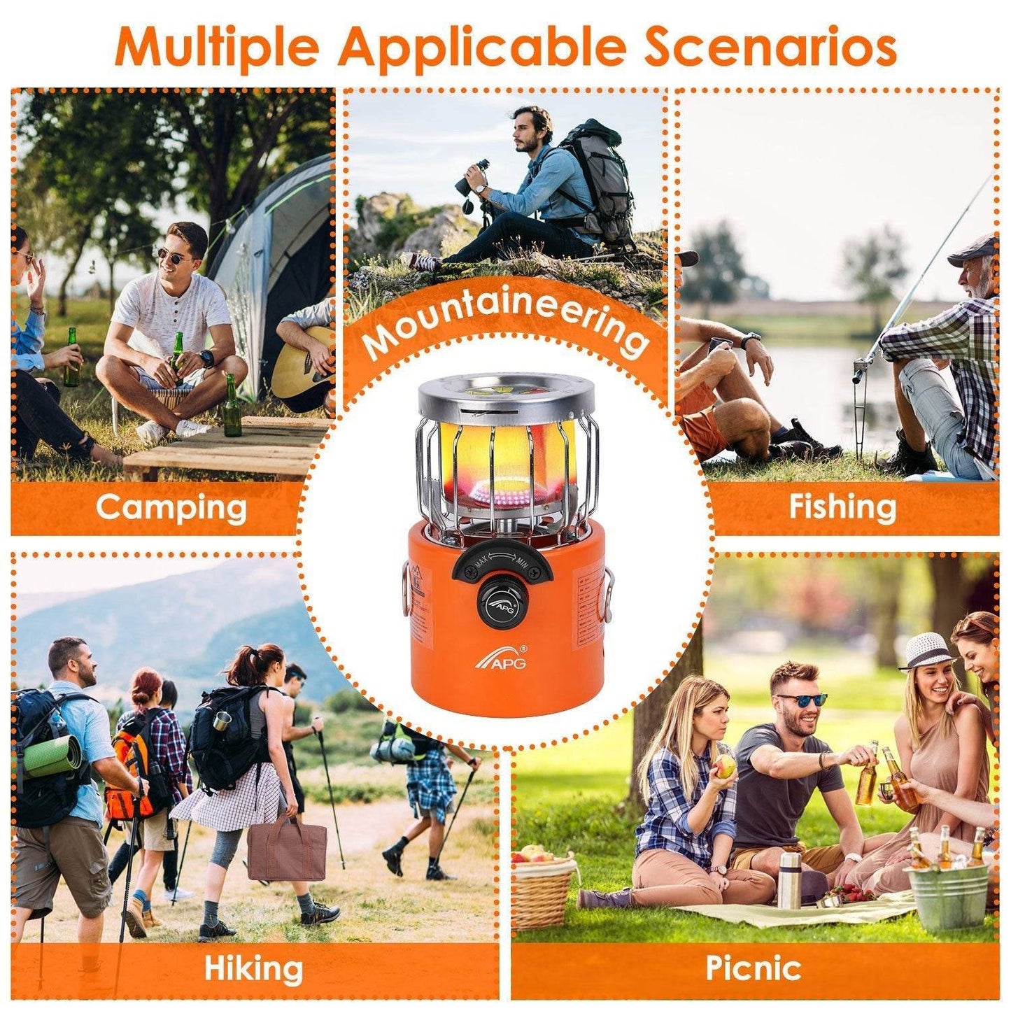 Portable Hiking Camping Outdoor Cooking Gas stove - Velora