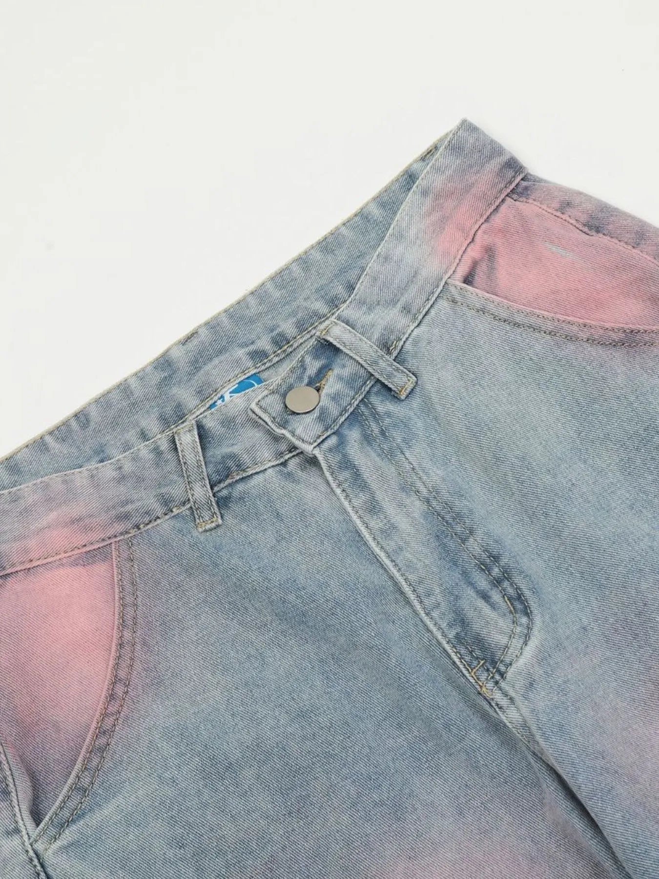 Men's Tie-Dye Cargo Denim Jeans - Velora