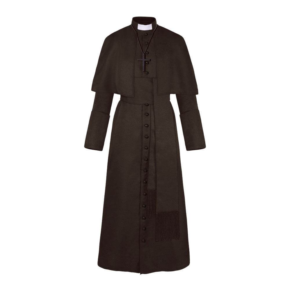 Halloween Priest Medieval Retro Cosplay Costume - Velora