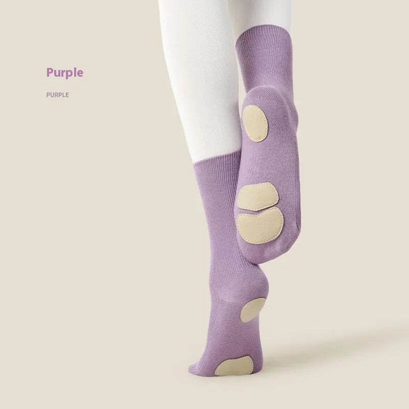 Mid Length Professional Classical Non-slip Dance Practice Socks - Velora