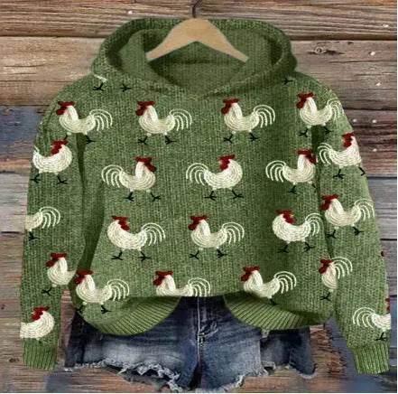Digital Printing Dog Pattern Sweater Men - Velora